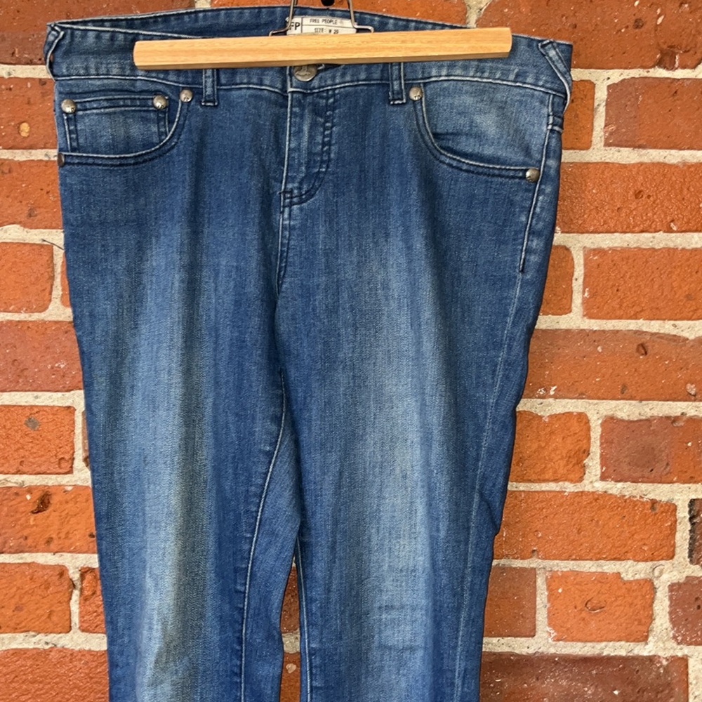 Free People Jeans Skinny Ankle Zipper Size 29 - Picture 2 of 7